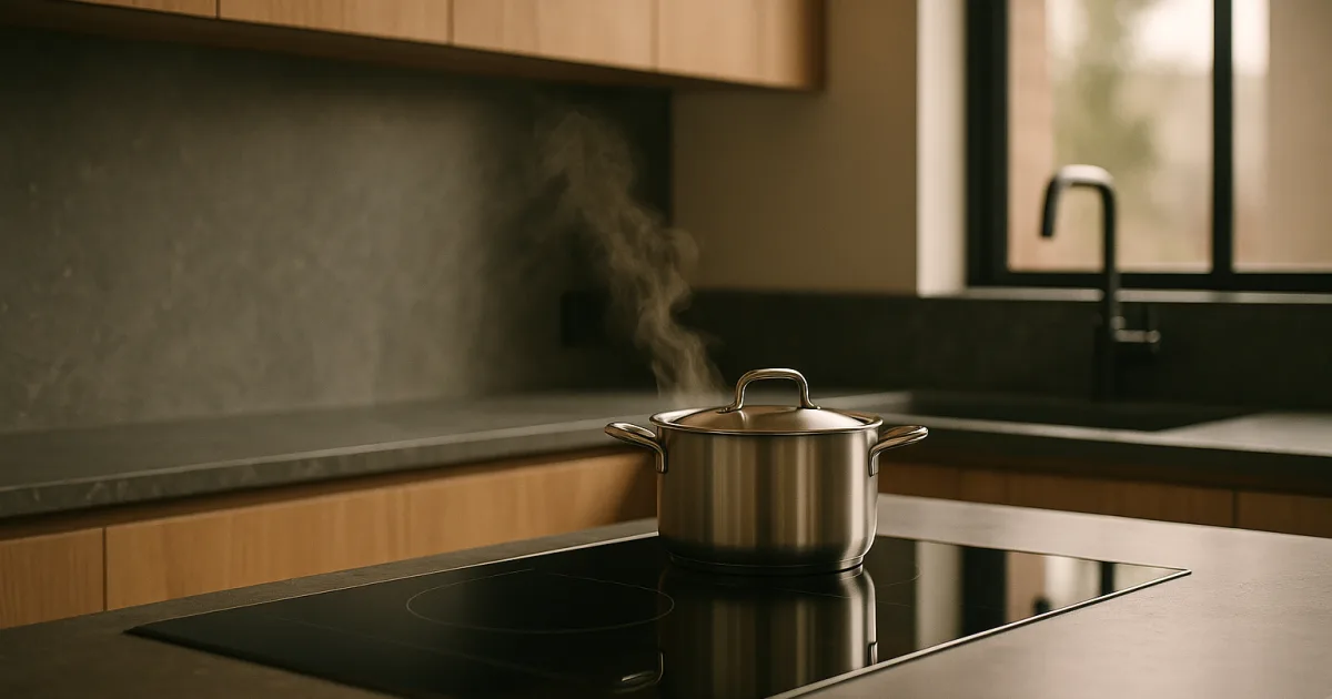 Modern Australian home switching from gas to electric appliances